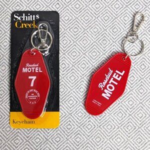 NWT - Schitt's Creek 🌹 ROSEBUD MOTEL 🗝️Keychain -  ⚡VINTAGE LOOK ⚡OFFICAL!